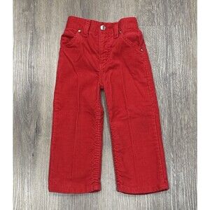 Vintage Healthtex Corduroy Pants Size 3T Red